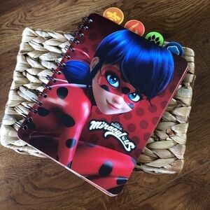 Miraculous Tabbed spiral notebook journal